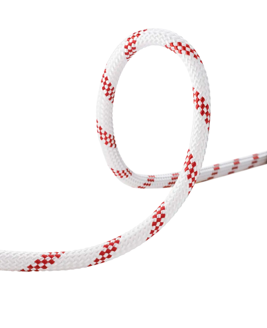 Edelrid Static Low Stretch 11mm Rep 50m - Vit/Röd