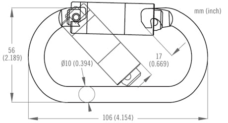 DMM Steel Oval Locksafe