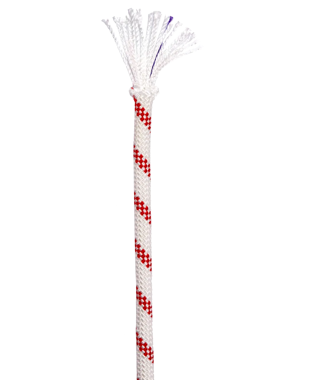 Edelrid Static Low Stretch 11mm Rep 50m - Vit/Röd