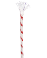 Edelrid Static Low Stretch 11mm Rep 50m - Vit/Röd