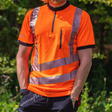 TreeHog Kortärmad T-shirt Hi-Vis Orange
